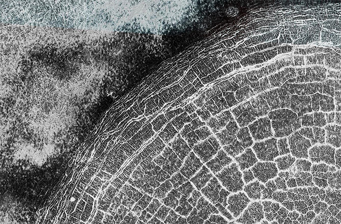 Mars Orbiter Catches a Crater Full of Cracks
